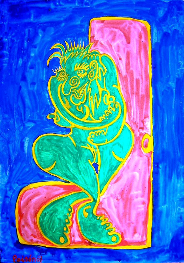 Poison - Desnudo femenino verde